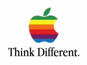 Apple Logo - Beispiel für innovative Werbebotschaft