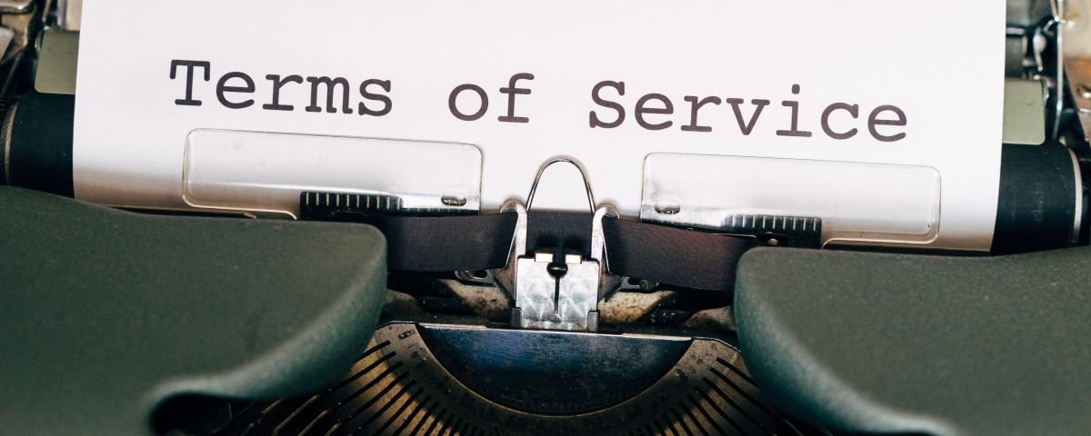 Terms of Service auf Schreibmaschine - TOM SPIKE Structured innovation