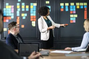 Workshop mit Post-its